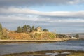 Aros Castle ruins on the Isle of Mull. Royalty Free Stock Photo