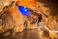 Around China - Man and boy inside the Fengshuidong Underground cave complex