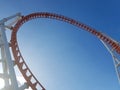 Around we go against the sky Coney Island loop Royalty Free Stock Photo