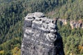 Around The Pravcicka brana, rock monument. Bohemian Switzerland, Hrensko, Czech Republic Royalty Free Stock Photo