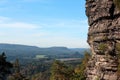 Around The Pravcicka brana, rock monument. Bohemian Switzerland, Hrensko, Czech Republic Royalty Free Stock Photo