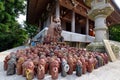 Around Reikado Hall, Mount Misen trail on Miyajima Japan.