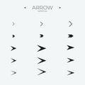 Line Arrow icon set. Line icons collection. Modern vector symbols. Royalty Free Stock Photo