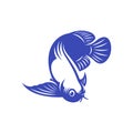 Arowana fish logo vector template, Creative Arowana fish logo design concepts, icon symbol, illustration Royalty Free Stock Photo