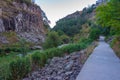 Arpa river passing by Armenian town Jermuk Royalty Free Stock Photo