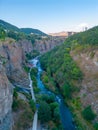 Arpa river passing by Armenian town Jermuk Royalty Free Stock Photo