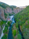 Arpa river passing by Armenian town Jermuk Royalty Free Stock Photo
