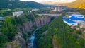 Arpa river passing by Armenian town Jermuk Royalty Free Stock Photo