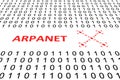 ARPANET concept binary code 3d Royalty Free Stock Photo