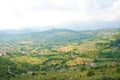 Arpino, italy - contryside panorama with clouds