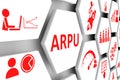 ARPU concept cell background Royalty Free Stock Photo