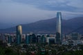 View of the financial center of Santiago de Chile Royalty Free Stock Photo