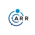 ARR letter logo design on black background. ARR creative initials letter logo concept. ARR letter design