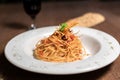 Arrabiata Pasta, italian food Royalty Free Stock Photo