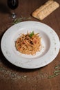 Arrabiata Pasta, italian food Royalty Free Stock Photo