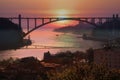 The Arrabida bridge in Porto, Portugal