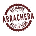 Arrachera grunge rubber stamp Royalty Free Stock Photo