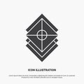 Arrange, design, layers, stack, layer Icon. glyph vector gray symbol for UI and UX, website or mobile application Royalty Free Stock Photo