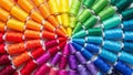 Arranged in a circular pattern create a vibrant spectrum featuring Royalty Free Stock Photo