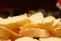 Arranged french bread, close up, macro Royalty Free Stock Photo