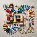 Arranged neatly showcasing a balance of colors and sizes with the Royalty Free Stock Photo