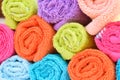 Arrangemanet multicolor towels Royalty Free Stock Photo