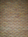 The arrangement of the brick wall.