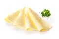 Arrangement of creamy Swiss cheese Royalty Free Stock Photo