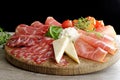 Arrangement of Delicatessen Cold Cuts