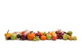 Arrangement of fall fruits and vegetables Royalty Free Stock Photo