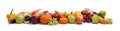 Arrangement of fall fruits and vegetables Royalty Free Stock Photo