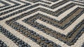 The arrangement forms an intricate labyrinth like pattern emphasizing Royalty Free Stock Photo