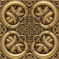 Arrangement forms a repeating, kaleidoscopic effect, reminiscent of Royalty Free Stock Photo