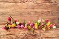 Arrangement of fresh spring flowers for Easter Royalty Free Stock Photo