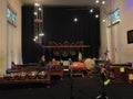 The arrangement of the javanese gamelan music for a event Royalty Free Stock Photo