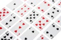 Arrangement of Playing Cards Royalty Free Stock Photo
