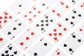 Arrangement of Playing Cards Royalty Free Stock Photo