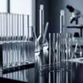 Arrangement suggests a space organized for scientific research or exper Royalty Free Stock Photo