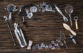 Arrangement of tools for making cocktails Royalty Free Stock Photo