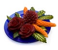 Arrangement of vegetables - carving