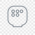 Arras concept vector linear icon isolated on transparent background, Arras concept transparency logo in outline style