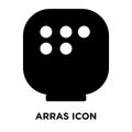 Arras icon vector isolated on white background, logo concept of Royalty Free Stock Photo