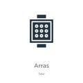 Arras icon vector. Trendy flat arras icon from sew collection isolated on white background. Vector illustration can be used for Royalty Free Stock Photo