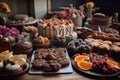 array of beautifully decorated gluten-free and vegan cakes, cookies, and pastries