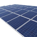 Array of Blue Solar Panels in a Grid Pattern on White Background solar energy renewable energy Royalty Free Stock Photo