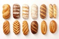 Array Of Bread Varieties Thoughtfully Presented Royalty Free Stock Photo