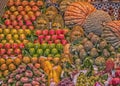 Colorful fruit stall