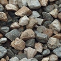 An array of different sized rocks displaying unique textures and natural patterns in nature Seamless Texture Royalty Free Stock Photo