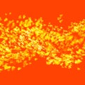 Array with Dynamic Emitted Particles. Abstract Background. Bokeh Effect. Royalty Free Stock Photo