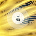 Array with Dynamic Particles. 3d Futuristic technology style. Abstract Background. Texture. Glowing points. Royalty Free Stock Photo